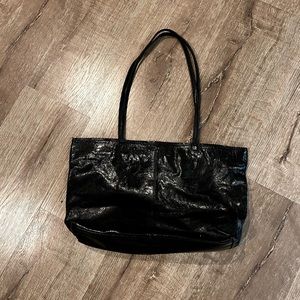 Latico Carmen Black LeatherShopper Tote. . transition from home, office,…